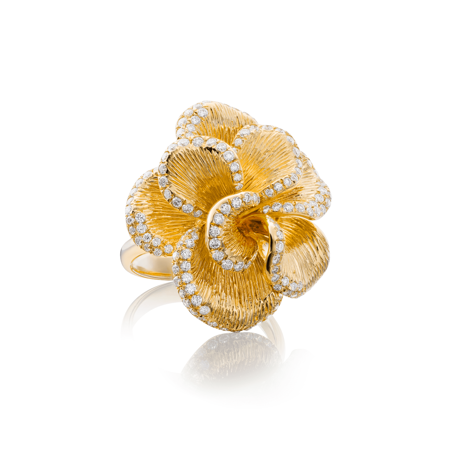 Floral Coral Ring