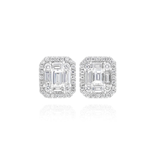 Eternum Baguette Diamond Earrings
