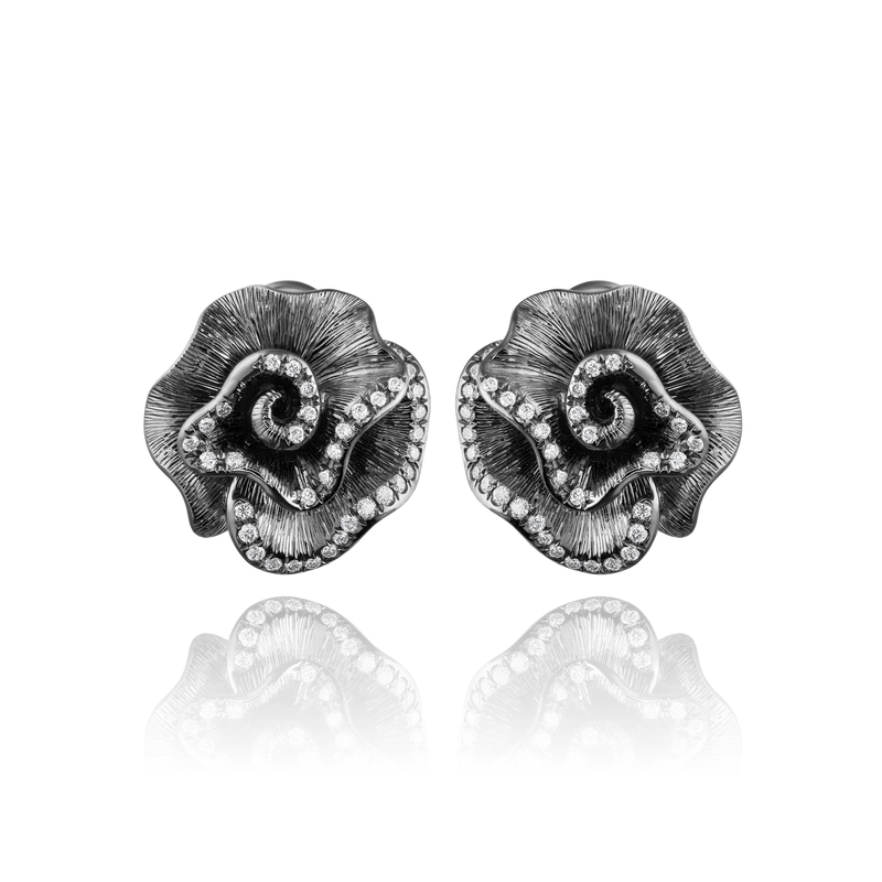 Floral Coral Earrings