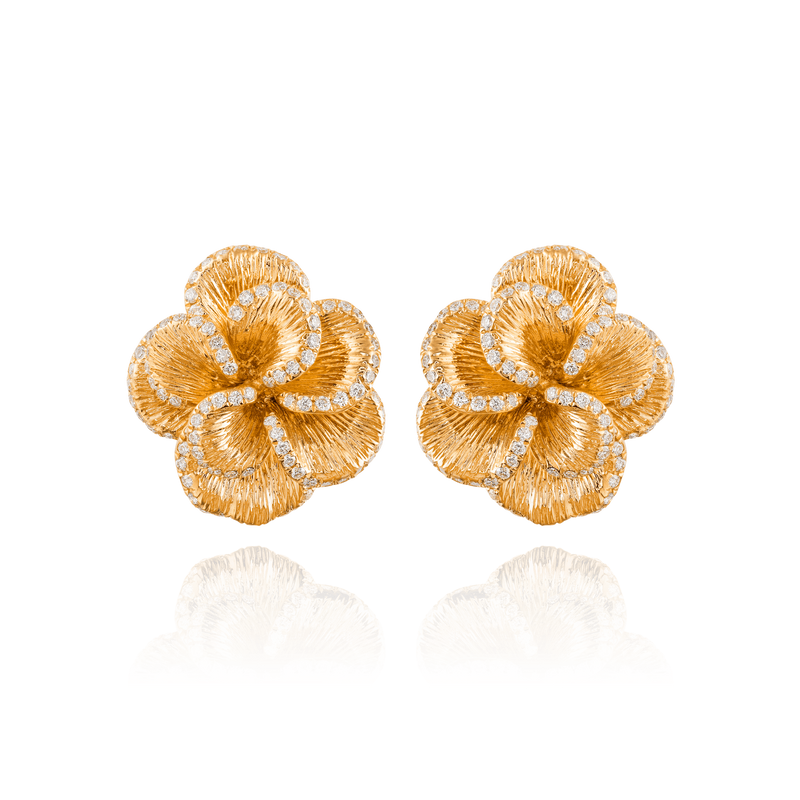 Floral Coral Earrings