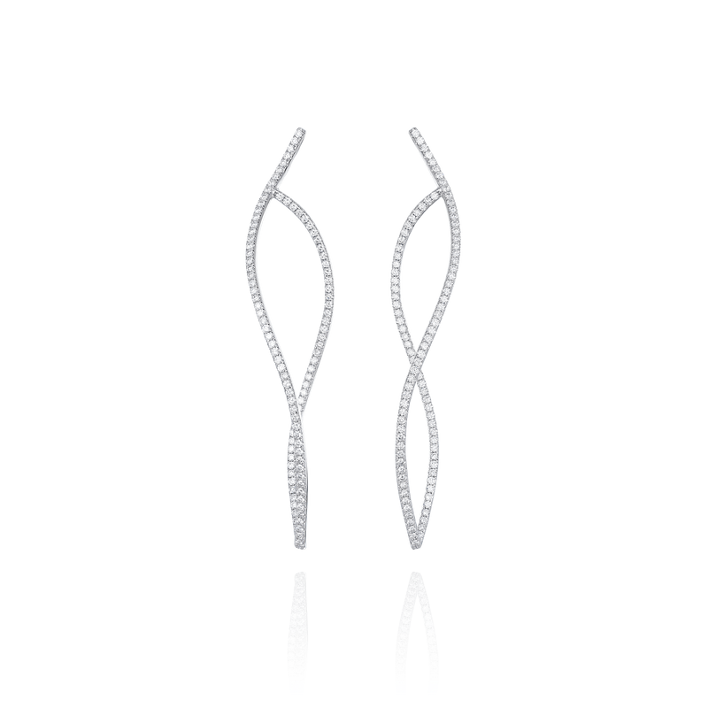 Undulation Diamond Earrings