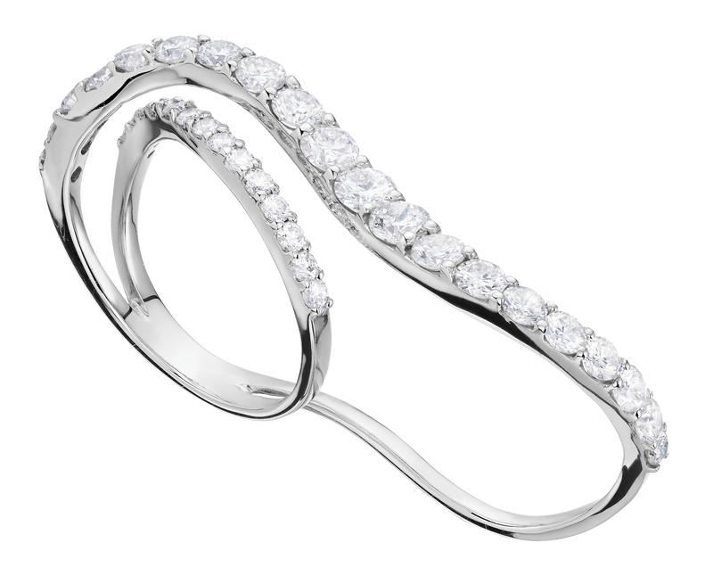 Undulation Diamond Ring