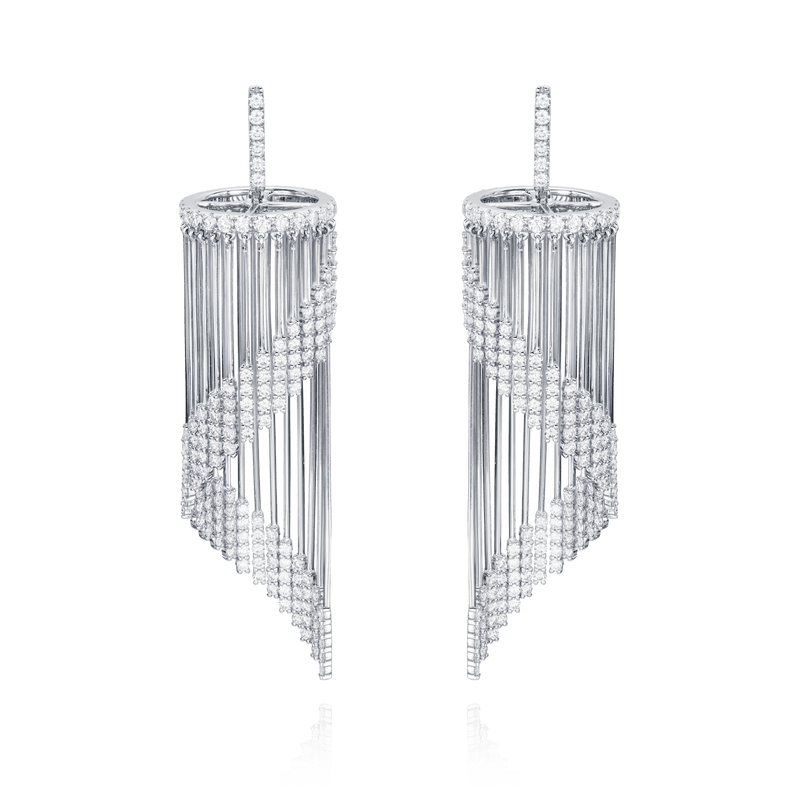 Precipitation Diamond Earrings