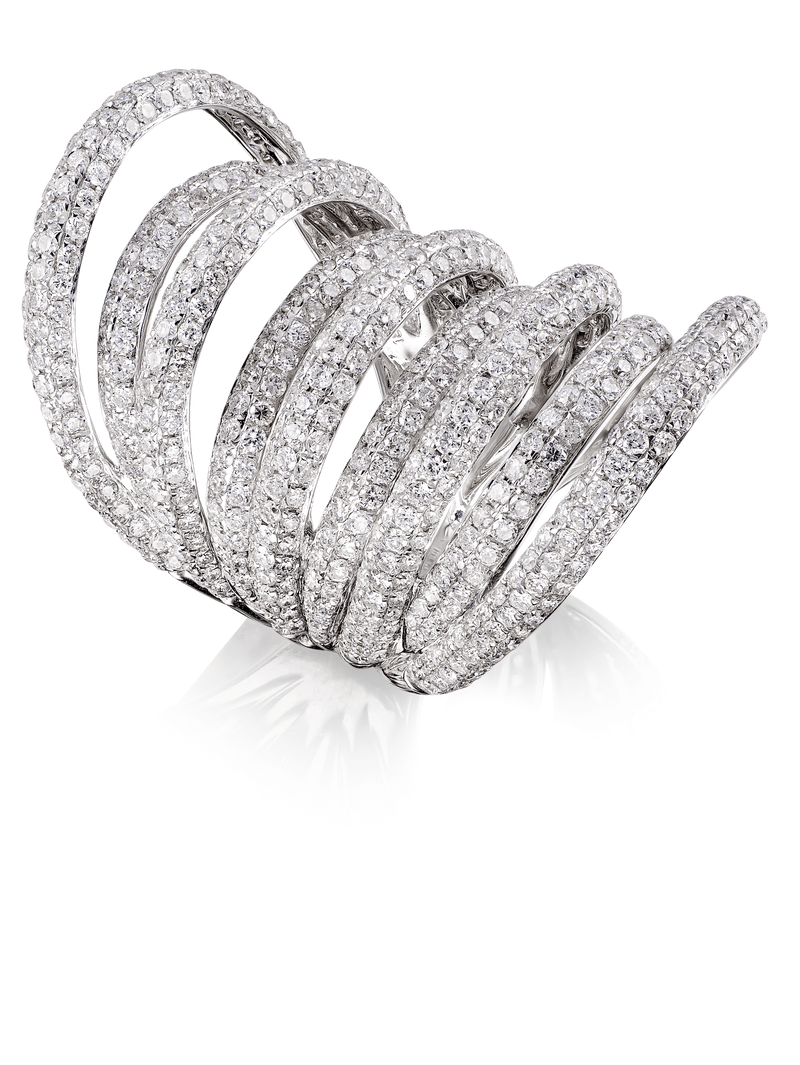 Undulation Diamond Ring