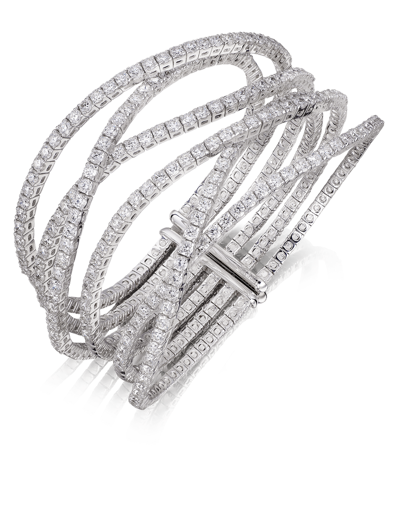 Undulation Diamond Cuff