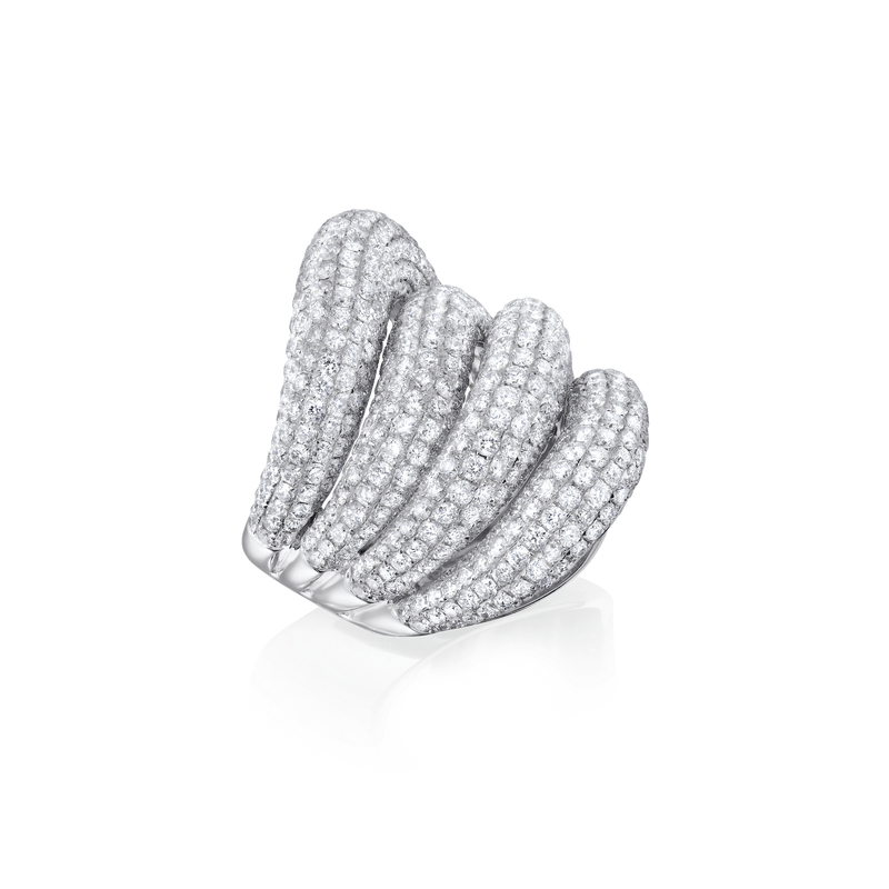 Undulation Diamond Ring