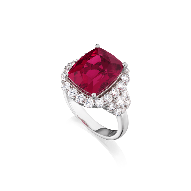Rubellite Ring